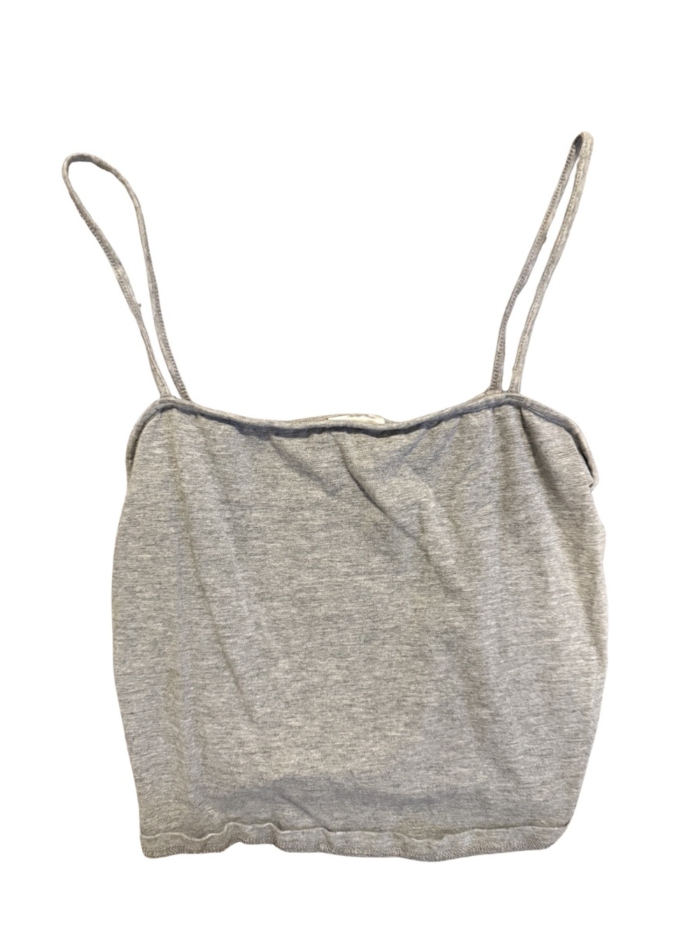 Women's Grey Spaghetti Strap Tank Top - Classic Lightweight Layer